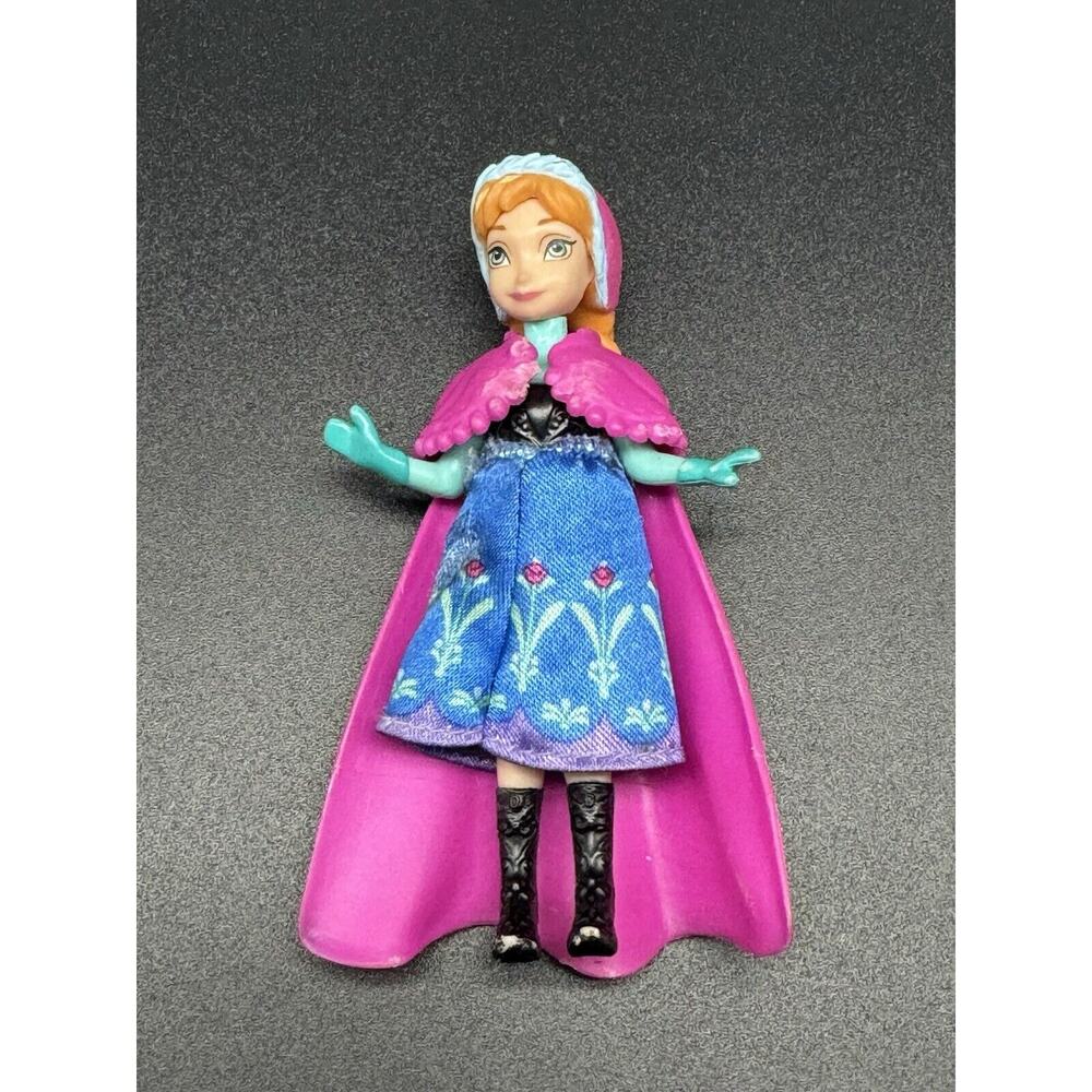 Disney Frozen Princess Anna 4”‎ Figure Wearing Cape 2013 Mattel